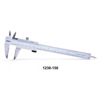 1238-150 | INSIZE SCHUIFMAAT 150 MM MET GEHARDE BEKKEN [AFLEZING 0,05MM 1/128"] 