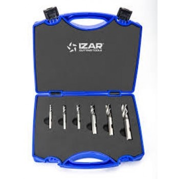 14382 | IZAR 4600 VINGERFREESSET 4-5-6-8-10-12 MM HSS-Co WELDON PLASTIC CASE 