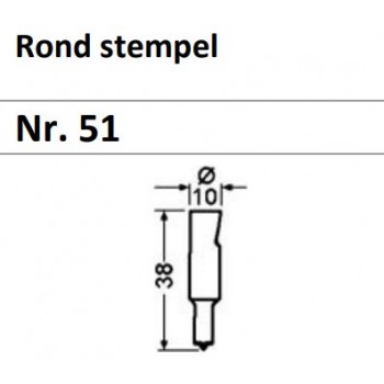 62051 1050 | PEDDINGHAUS PONS Nr.51 ROND 5,0 MM 