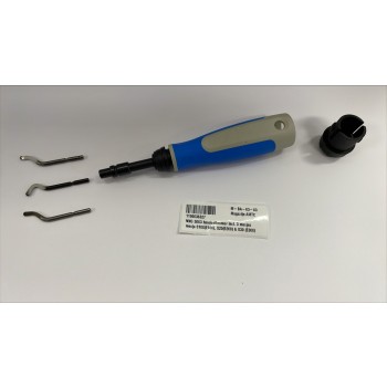 NNG3003 Handontbramer met extra lange opname steel incl. 3 mesjes 