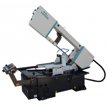 360x500 SHI-LR-F OIL MIST | PEGAS GONDA SEMI AUTOMATISCHE BANDZAAGMACHINE 2-ZIJDIG VERSTEK ...met olie nevelsmeer installatie 
