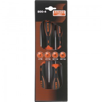 800-4 | BAHCO SCHROEVENDRAAIERSET 4PCS 