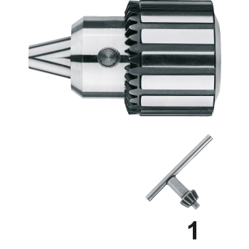Tandkransboorhouder 1-13mm  JT6 ( met sleutel, verzwaarde uitvoering )