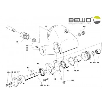 21.1350 | BEWO 250/315 OND. 422 OLIEKEERRING BA 45X62X8