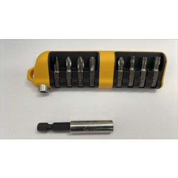 020 801 Felo Bit-Tool Industrial, 10-dlg 0,8x5,5, PH1 | 2 | 3. PZ 2., T15, 20, 25