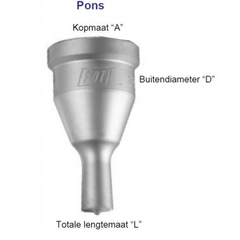 01 000 0680 | MUBEA PONS ROND 6,8 MM NR.1 "SPECIAL"