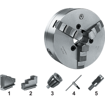 3544-160-4-P | Hoge Precisie BISON ZELFCENTRERENDE 3-KLAUW 160 MM STAAL CAMLOCK D1-4 