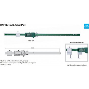 1125-600 | INSIZE UNIVERSELE DIGITALE SCHUIFMAAT 600 MM