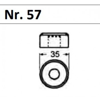 62257 1102 | PEDDINGHAUS MATRIJS Nr.57 ROND 10,2 MM 