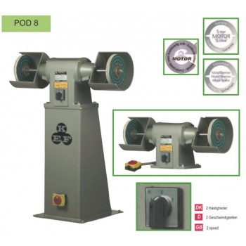 POD-8 | Kef polijstmachine met flensmontage op voet