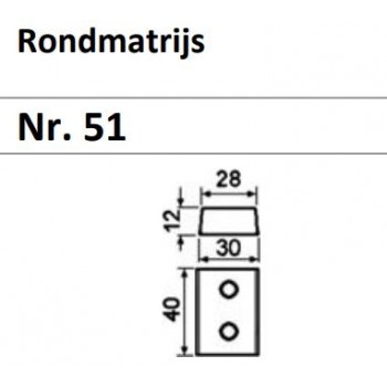• 62251 | PEDDINGHAUS MATRIJS ROND NR.51 TOTAALOVERZICHT