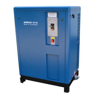 SC55 | NARVIK SWU-307CN-1 STATIONAIRE GELUIDSARME 1-TRAPS ZUIGERCOMPRESSOR 5,5kW