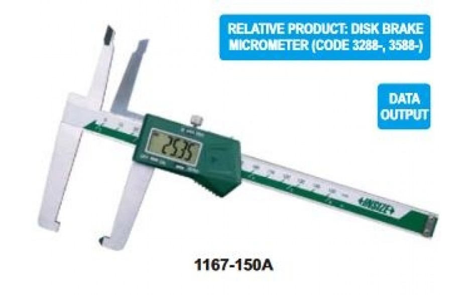 1167-150A | INSIZE DIGITALE REMSCHIJFSCHUIFMAAT 150 MM