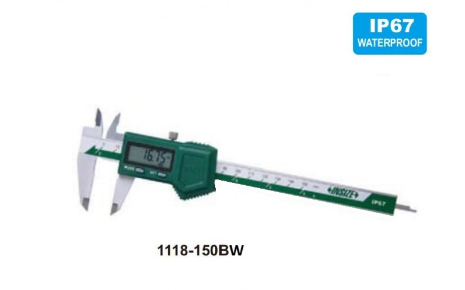 1118-150BW | INSIZE DIGITALE SCHUIFMAAT 150 MM (IP67)