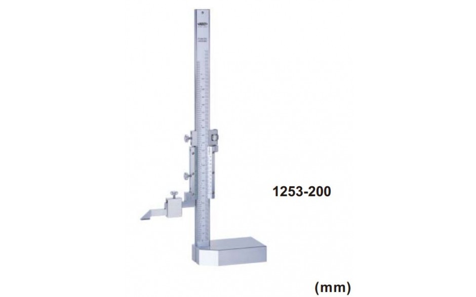 1253-200 | INSIZE HOOGTE SCHUIFMAAT 200 MM-/0,02 (ANALOOG) 