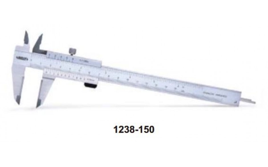 1238-150 | INSIZE SCHUIFMAAT 150 MM MET GEHARDE BEKKEN [AFLEZING 0,05MM 1/128"] 