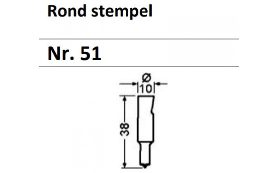 62051 1045 | PEDDINGHAUS PONS Nr.51 ROND 4,5 MM 