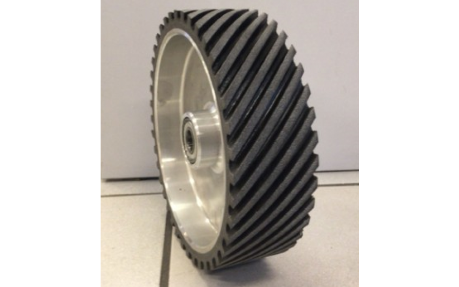 1532153 | OUD BSH25.75 OND. KONTAKTWIEL Ø250x75xø20mm RUBBER groeven BEKLEED
