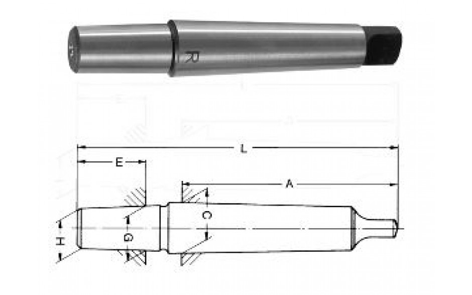 MK4-B24 | RÖHM BOORHOUDERSTIFT / KEGELDOORN DIN238