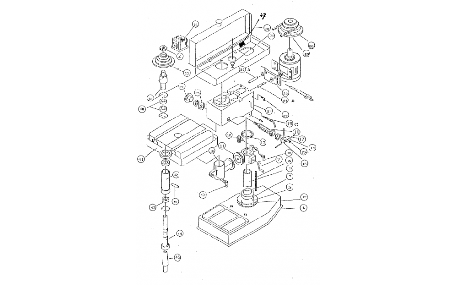 KB-20-7 | TAFEL SLINGER KB 20 KOLOMBOORMACHINE