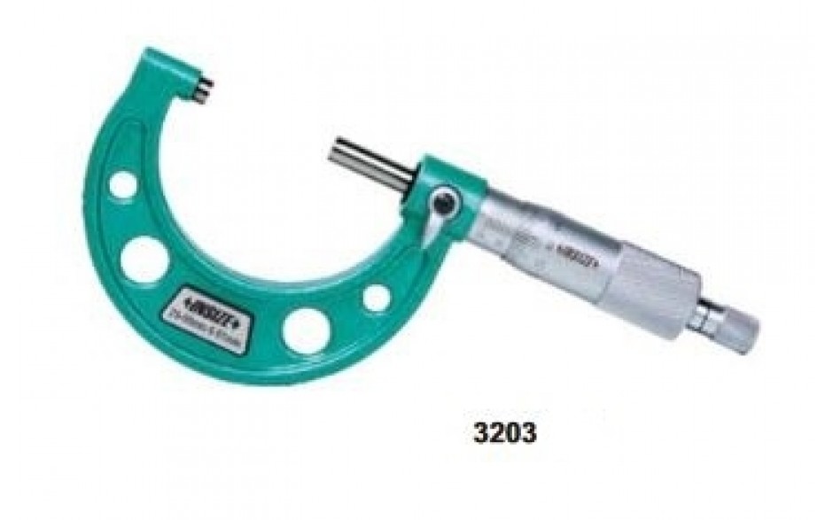 3203-1506A | INSIZE BUITENSCHROEFMAAT SET 0-150 MM 6-DLG (RATEL-STOP-TYPE)