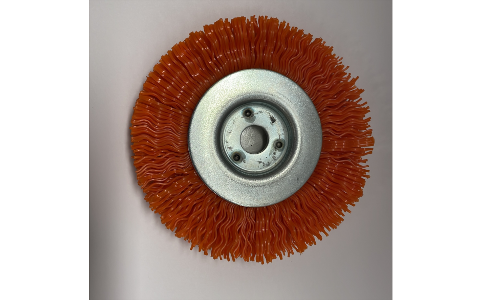 181004 | KUNSTSTOF SPANENBORSTEL ø100 x ø12gat x15mm  TBV LINTZAAG ''HAARTYPE = ''HARD'' (zaagborstel)