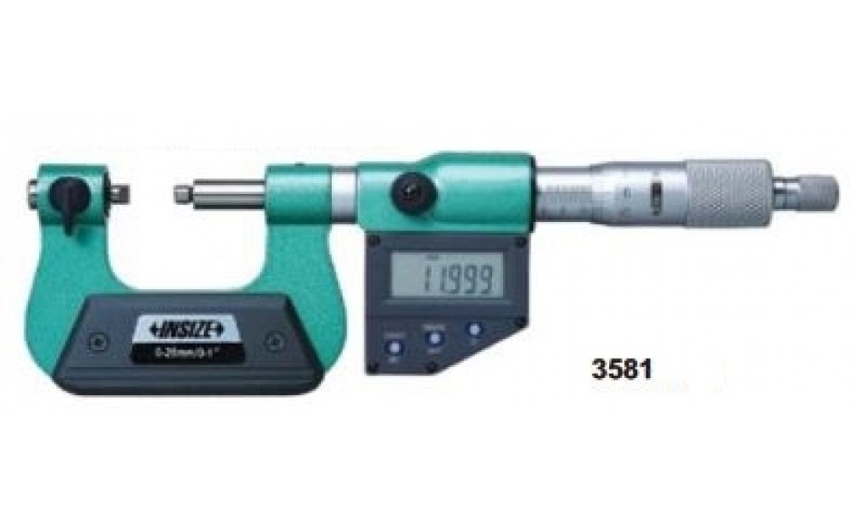 3581-75A | INSIZE DIGITALE SCHROEFDRAAD MICROMETER 50-75 MM