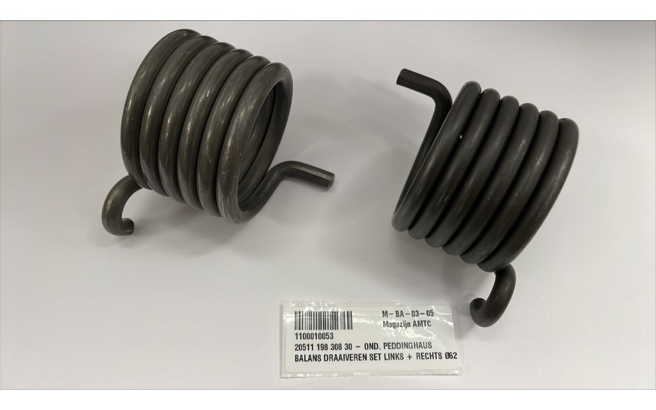 20511 198 308 30 - OND. PEDDINGHAUS DRAAIVEREN SET LINKS + RECHTS Ø62x7mm o.a. 5 RP 8