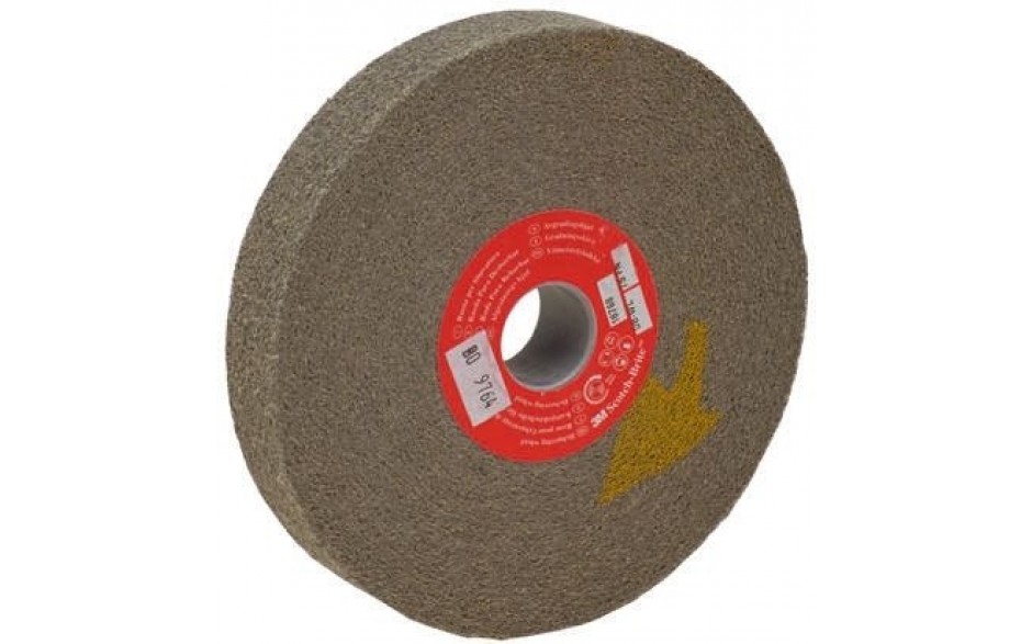 3M-18771 Scotch-Brite ontbraamwiel DB-WL rood, Ø 203 mm x 50 mm x 76 mm, 7S FIN, PN18771