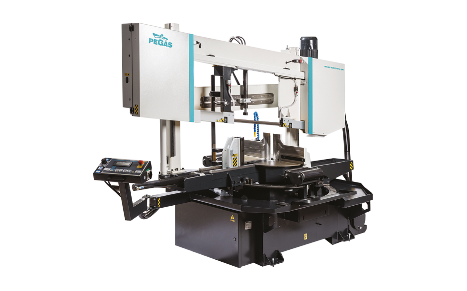 440X600 PEGAS GONDA HORIZONTAAL SHI DUBBELKOLOMS DUBBELVESTEK HALFAUTOMATISCHE ZAAGMACHINE