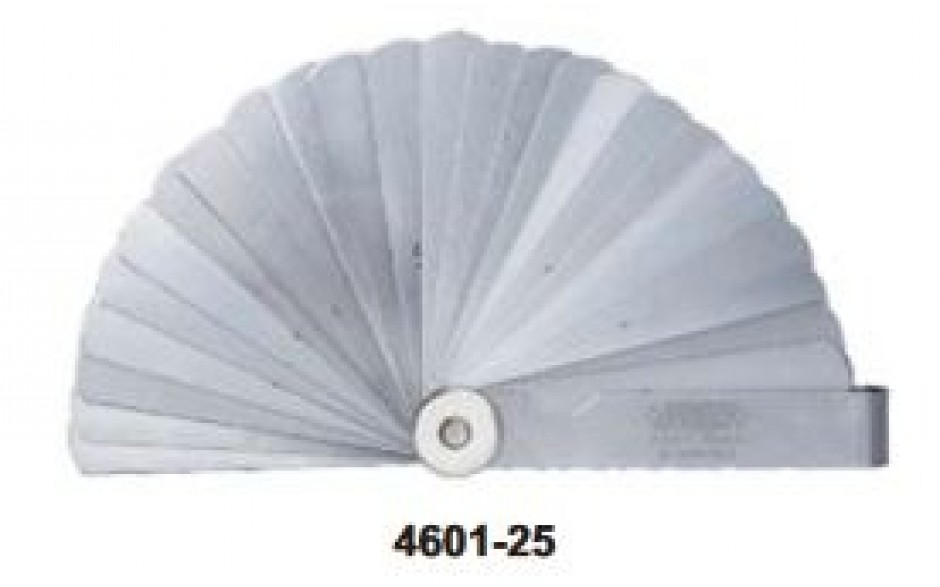 4601-25 | INSIZE VOELERMAAT SET 0,04-1,00 MM 25-DLG