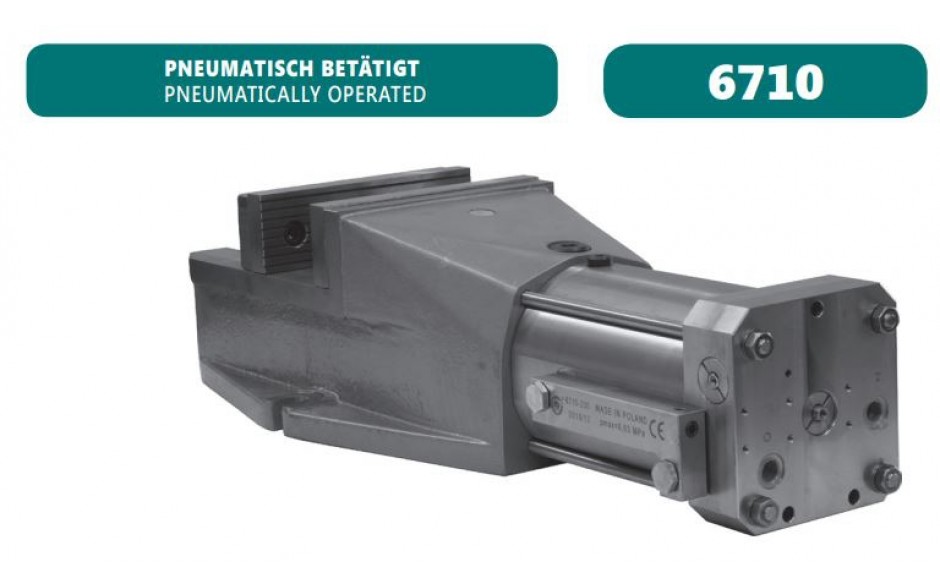 6710-160 | BISON PNEUMATISCH BEDIENDE KLEM 160 MM Nw.50.2KG