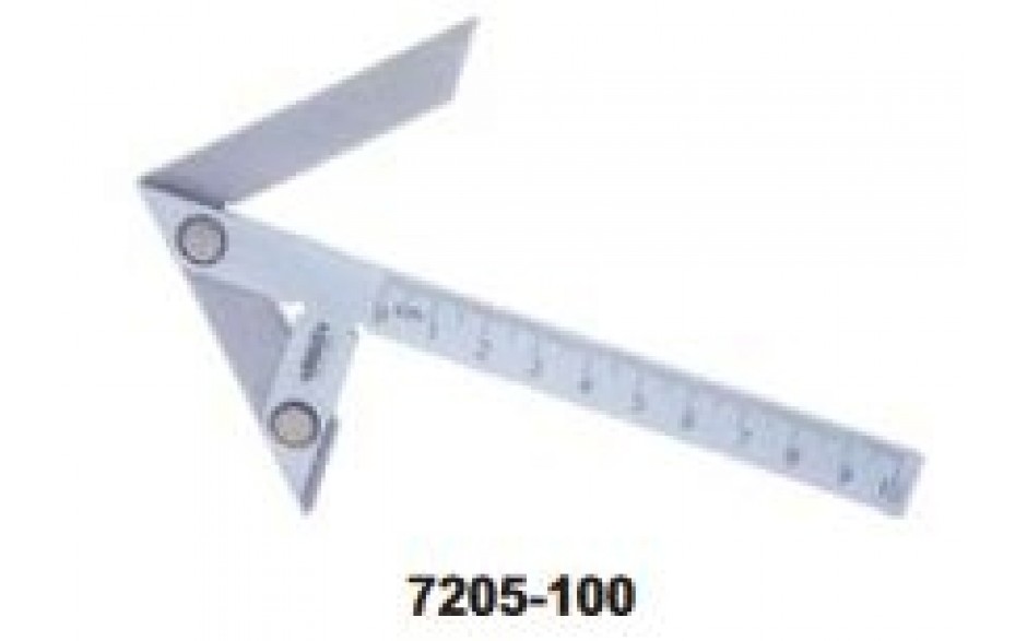 7205-100 | INSIZE MIDDELPUNT LINIAAL VOOR ASSEN 4-90MM AFM. 100X70 MM 