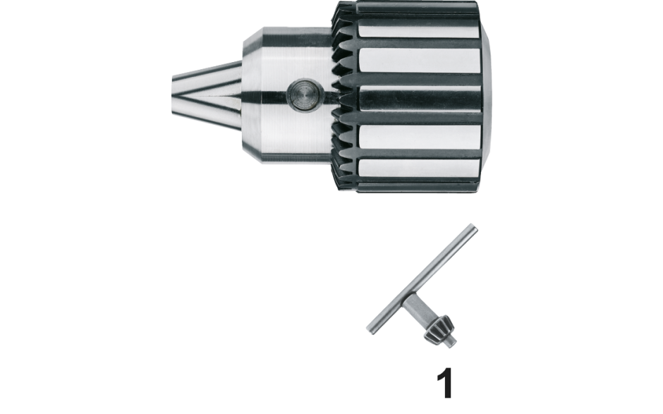 Tandkransboorhouder 1-13mm  JT6 ( met sleutel, verzwaarde uitvoering )