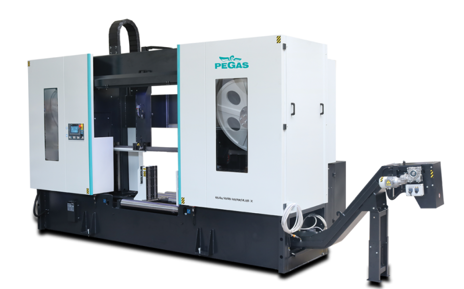 850x1000 HERKULES X | PEGAS GONDA HALFAUTOMATISCHE BANDZAAGMACHINE 2-KOLOMS