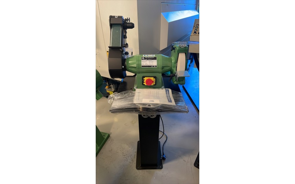 SLIBETTE 8NEB-BELT-230V werkbankslijpmachine 200mm + slijpband 800x50 incl. sokkel