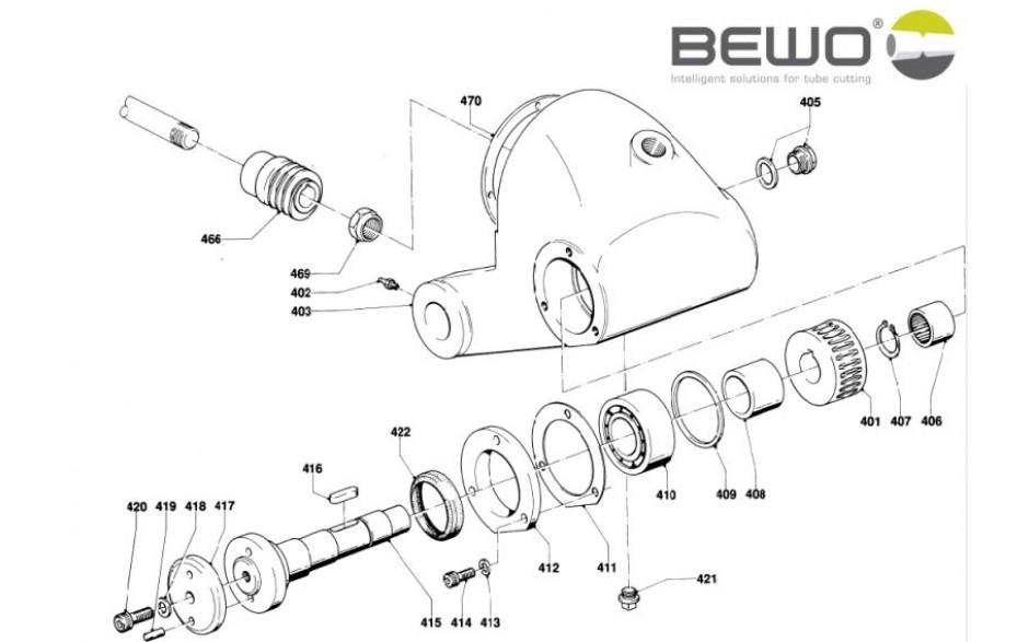 21.1350 | BEWO 250/315 OND. 422 OLIEKEERRING BA 45X62X8