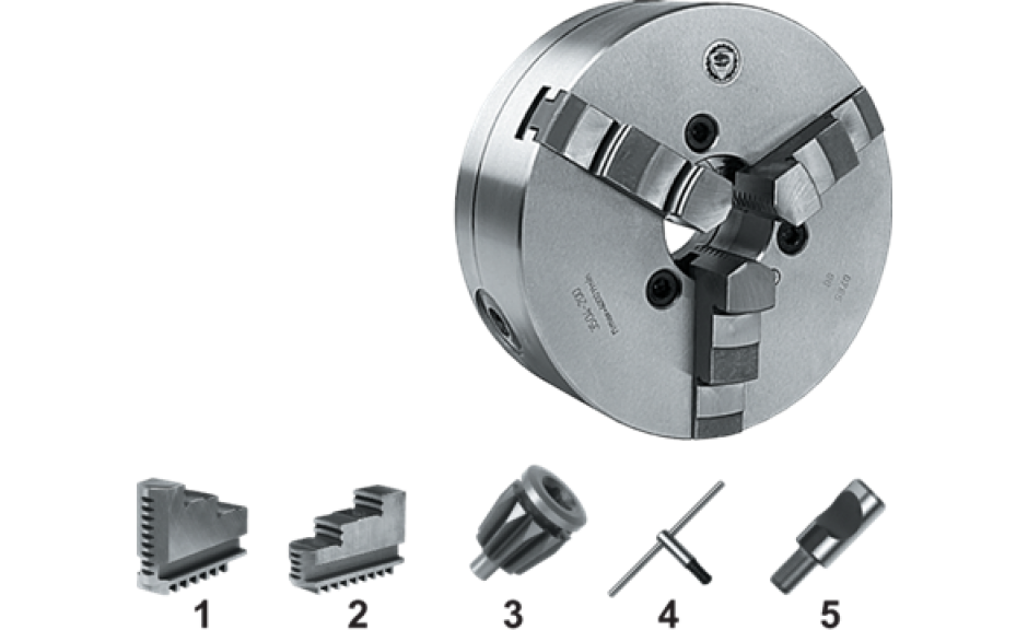 3544-250-6 | BISON ZELFCENTRERENDE 3-KLAUW 250 MM STAAL CAMLOCK D1-6 