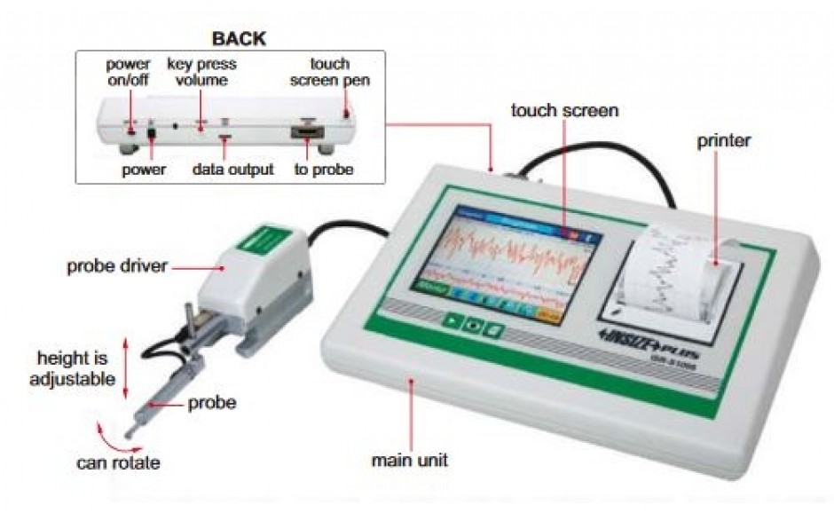 ISR-S1000A | INSIZE plus OPPERVLAKTE RUWHEIDSMETER