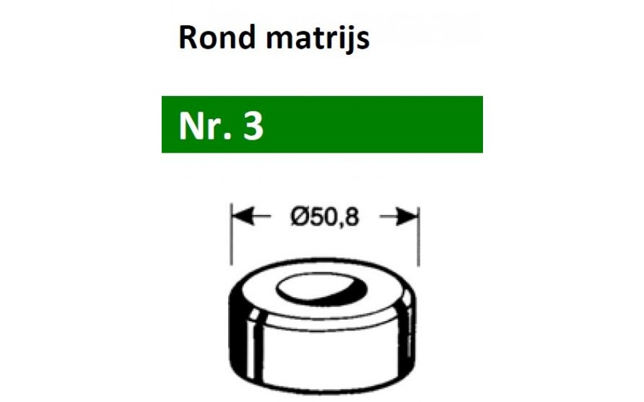 64203 1142 | PEDDINGHAUS MATRIJS Nr.3 ROND 14,2 MM