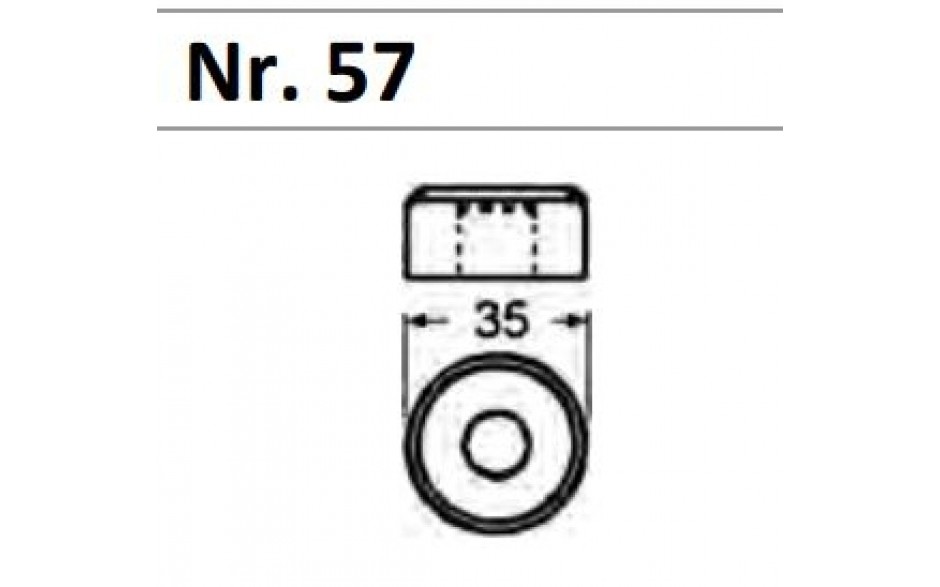 62257 1107 | PEDDINGHAUS MATRIJS Nr.57 ROND 10,7 MM 
