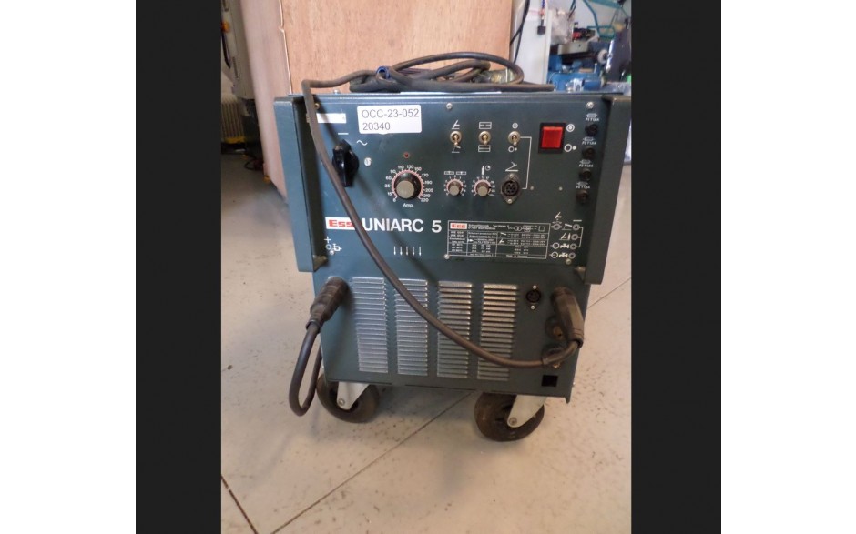xGebruikte TIG Lasapparaat ESS UNIARC-5 (OCC-23-052) met electrodekabel