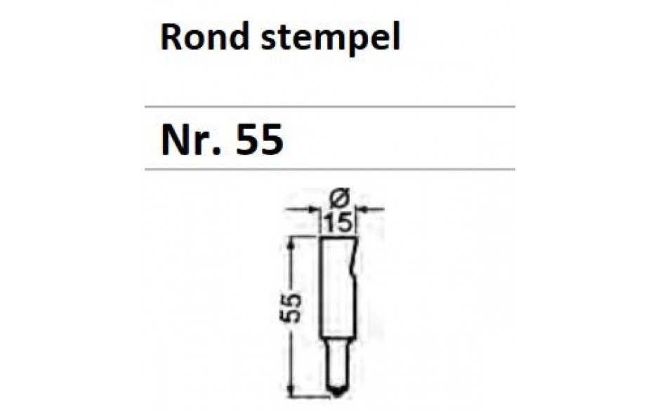 62055 1100 | PEDDINGHAUS PONS Nr.55 ROND 10,0 MM