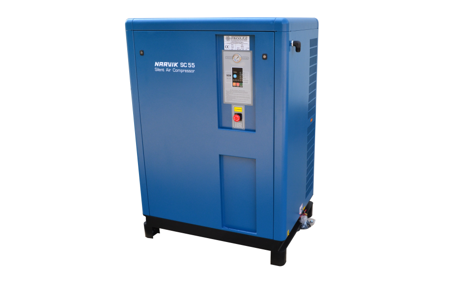 SC55 | NARVIK SWU-307CN-1 STATIONAIRE GELUIDSARME 1-TRAPS ZUIGERCOMPRESSOR 5,5kW