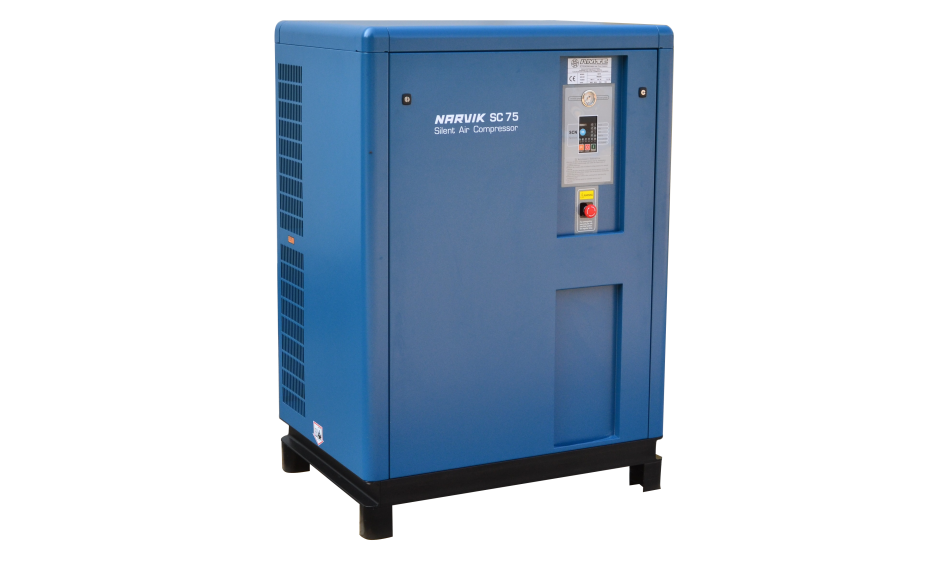 SC75 | NARVIK SWU-310CN-1 STATIONAIRE GELUIDSARME 1-TRAPS ZUIGERCOMPRESSOR 7,5kW
