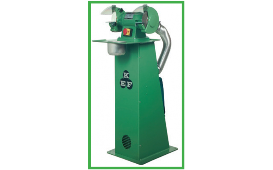 SLIBETTE 6 NX | KEF WERKBANKSLIJPMACHINE 150x15x13 MM 400V/0,56kW ...inclusief zuil/sokkel, waterbakje en afzuiging