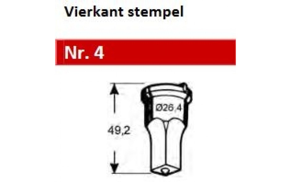 64004 2110 | PEDDINGHAUS PONS VIERKANT Nr.4 11,0 MM 