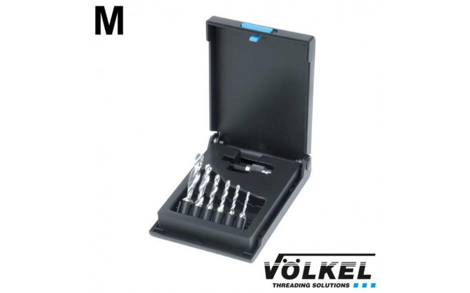 67421 | VÖLKEL HSS-G BIT BOOR-TAPSET M 3-4-5-6-8-10 ...INCL. 1/4" BITOPNAME ...volkel