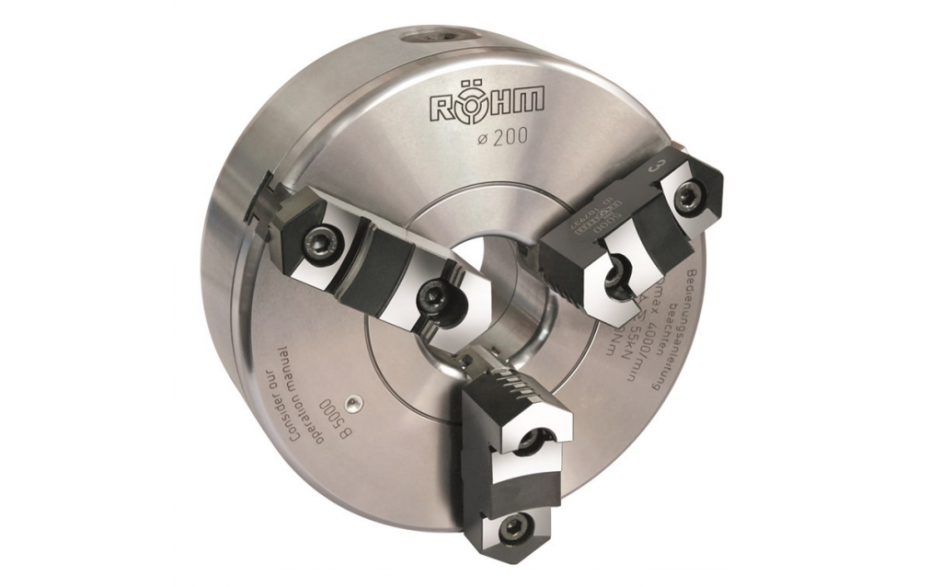 ZSU633-315-8 | ROHM ZELFCENTRERENDE 3-KLAUW 315 MM STAAL CAMLOCK D1-8 (DIN 55029) GB-UB incl. grond-en opzetbekken