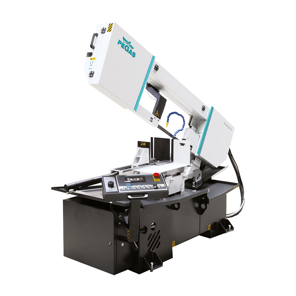 360x500 SHI-LR | PEGAS GONDA SEMI AUTOMATISCHE BANDZAAGMACHINE 2-ZIJDIG VERSTEK